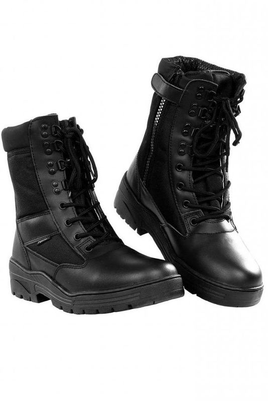 Combat boots YKK zipper