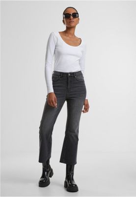 Ladies Wide Neck Longsleeve