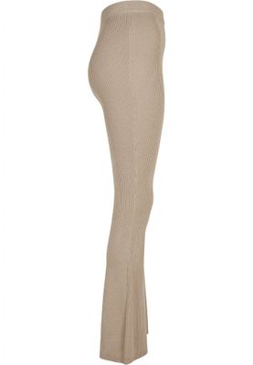 Ladies Rib Knit Bootcut Leggings