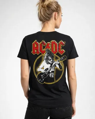 AC/DC Angus Young Girly Tee