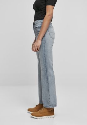 Jeans med bredde forneden og med høj talje