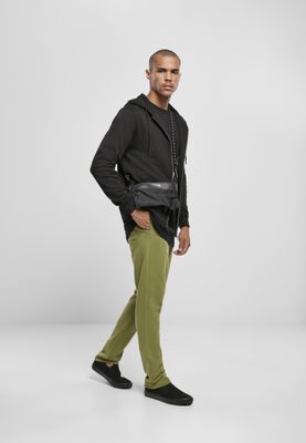 Basic Terry Zip Hoody Huvtröja för herr – svart