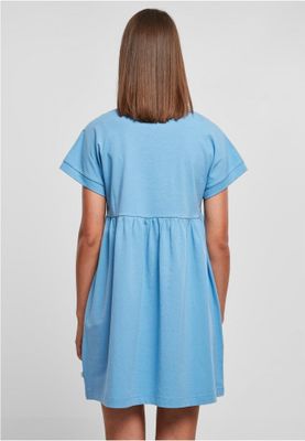 Afslappet T-shirtkjole med rynket nederdel