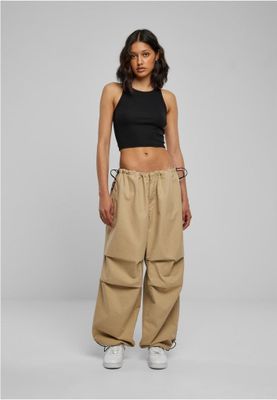 Parachute pants, also known as parachute trousers, are a type of pants that were popular in the 1980s. They are characterized by
