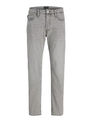 Avslappnade Jeans Herr – CHRIS Grå Denim hög midja