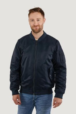 Satin bomber jacket for men
