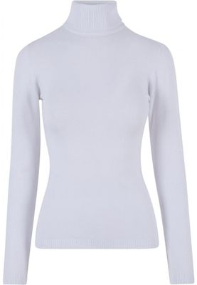 Elegant strikket sweater med rullekrave