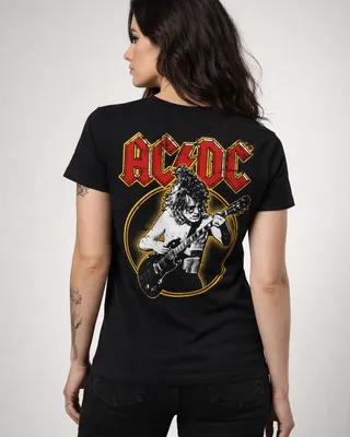 AC/DC Angus Young Girly Tee