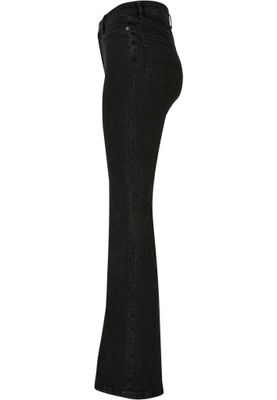 Ladies Organic High Waist Flared Denim Pants