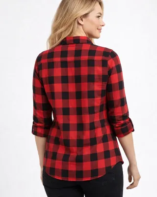 Flannel skjorte til kvinder