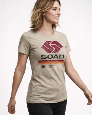 System of a Down Imaginary Eight Track T-shirt dam i khaki