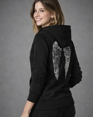 Angel wings ziphoodie