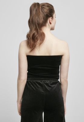 Ladies Short Velvet Tube Top