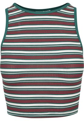 Stribet sweater uden arme