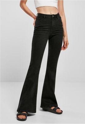 Ladies Organic High Waist Flared Denim Pants