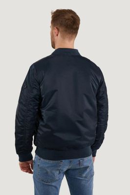 Satin bomber jacket for men