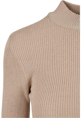 Ladies Rib Knit Turtelneck Sweater