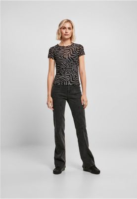Tiger patterned mesh top