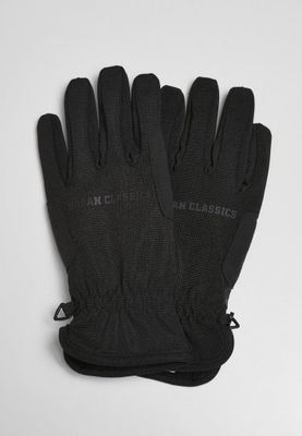 Black winter gloves