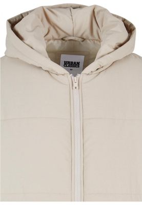 Hooded Block Puffer Jacket