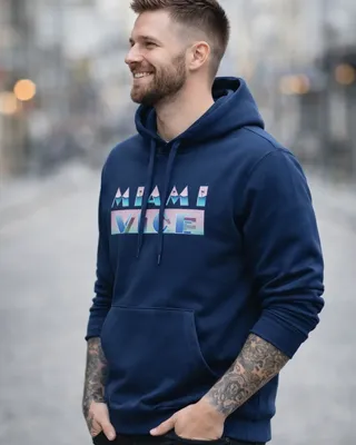 Miami Vice Airbrush Logo Hoodie