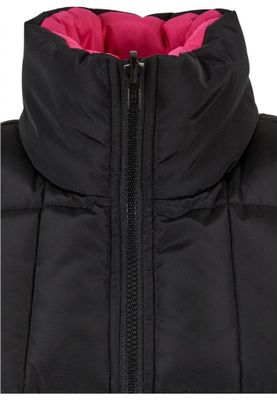Ladies' reversible short puffer vest