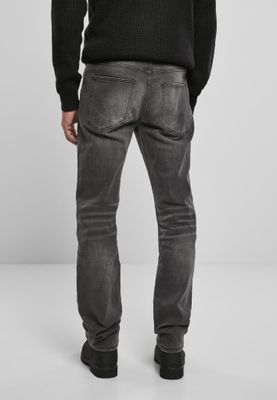 Black stone washed jeans men