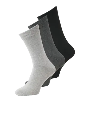 3-pack sportstrumpor – Black, Dark Grey & Light Grey