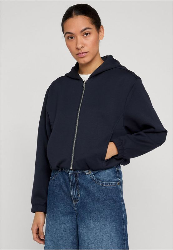 Zip-hoodie för dam med dragkedja – navy