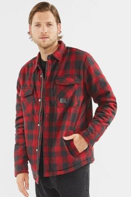 Lumberjack jacket with teddy lining