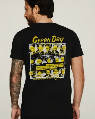 Green Day Nimrod Grid T-shirt i svart