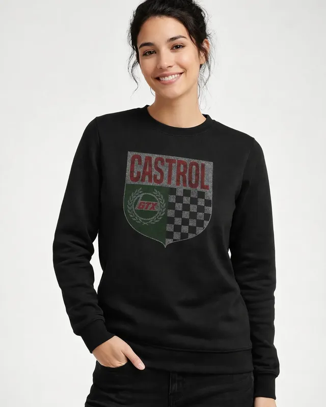 Castrol Shield Girly Sweat-shirt dam i svart