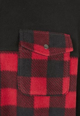 Checkered fleece jacket for men