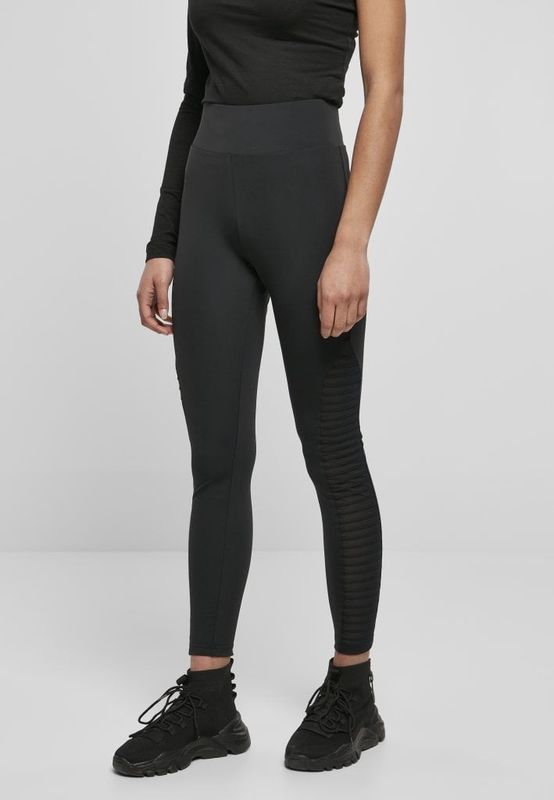 Ladies Highwaist Biker Tech Mesh Leggings