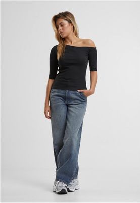Ladies Organic Asymmetric Rib Tee
