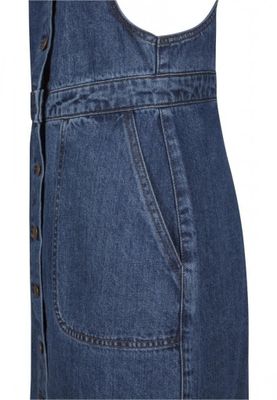 Ladies Denim Dungarees Dress