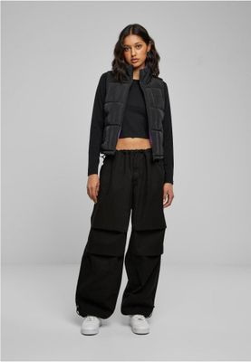 Ladies' reversible short puffer vest