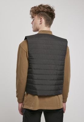 Black padded vest men