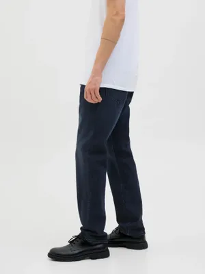Mörkblå regular fit jeans - CLARK