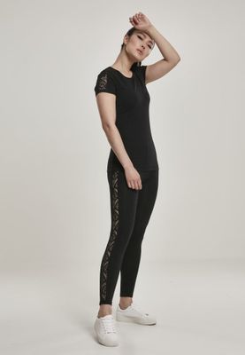 T-shirt with lace edge ladies