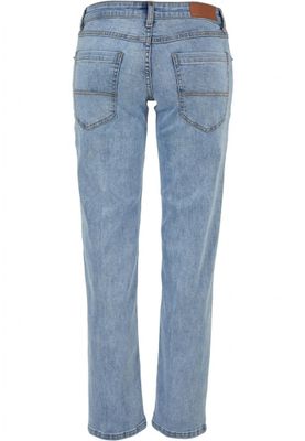 Ladies Low Waist Straight Denim Pants