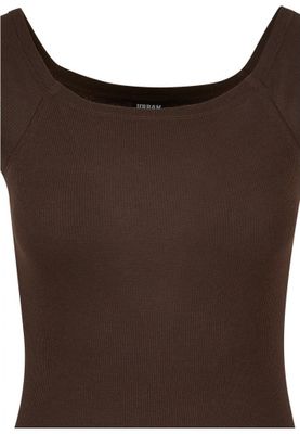 Ladies Off Shoulder Rib Dress