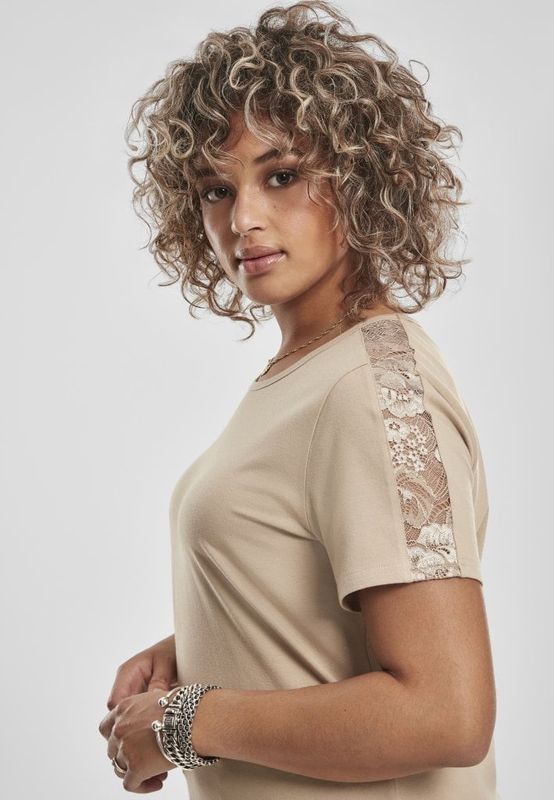 T-shirt with lace edge ladies