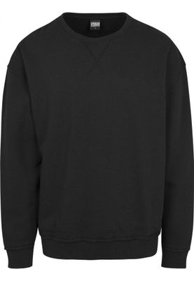 Black oversized sweatshirt open edge