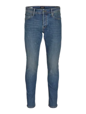 Klassiskt blå slim fit jeans herr - GLENN