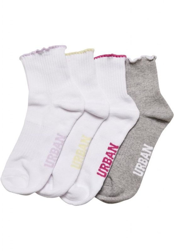 Multicolor Girly Small Edge Socks 4-Pack
