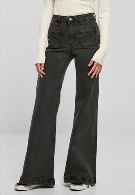 Ladies Vintage Flared Denim Pants