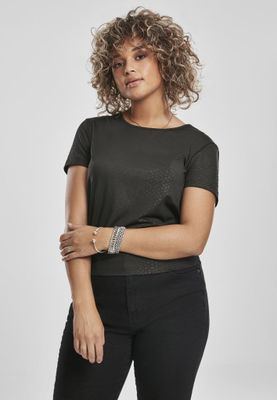 Short snake patterned top