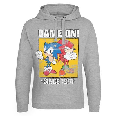 Sonic - Game On Since 1991 Epic Hoodie Mand
