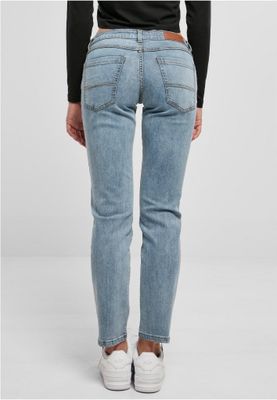 Ladies Low Waist Straight Denim Pants